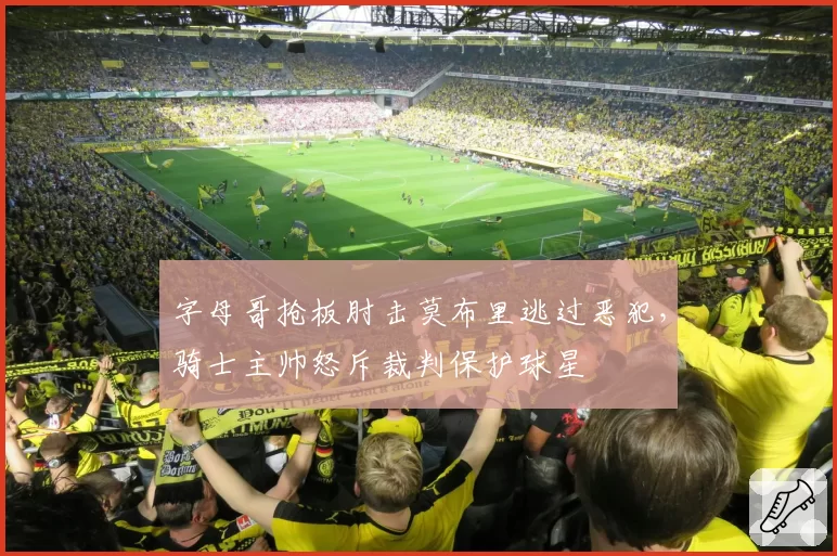 字母哥抢板肘击莫布里逃过恶犯，骑士主帅怒斥裁判保护球星